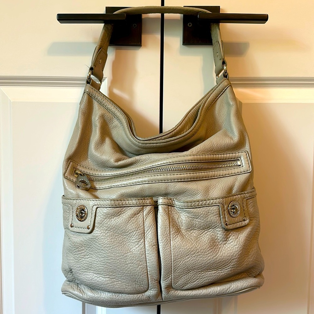 Like new, stone colored Marc by Marc Jacobs leather bucket bag.